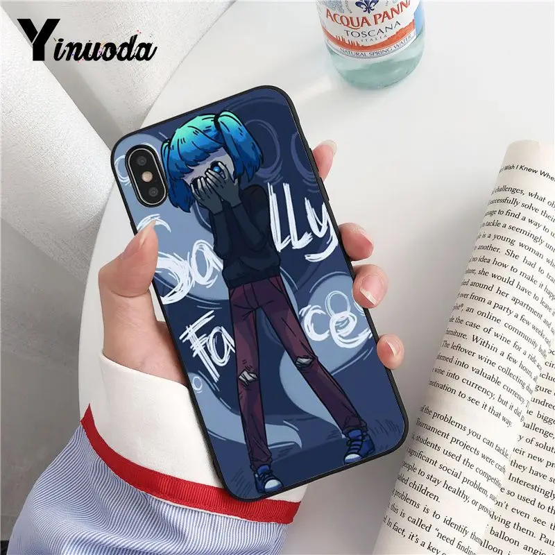 Yinuoda Sally Face игровой чехол черный мягкий для телефона iPhone 8 7 6 6S Plus 5 5S SE XR X XS MAX Coque