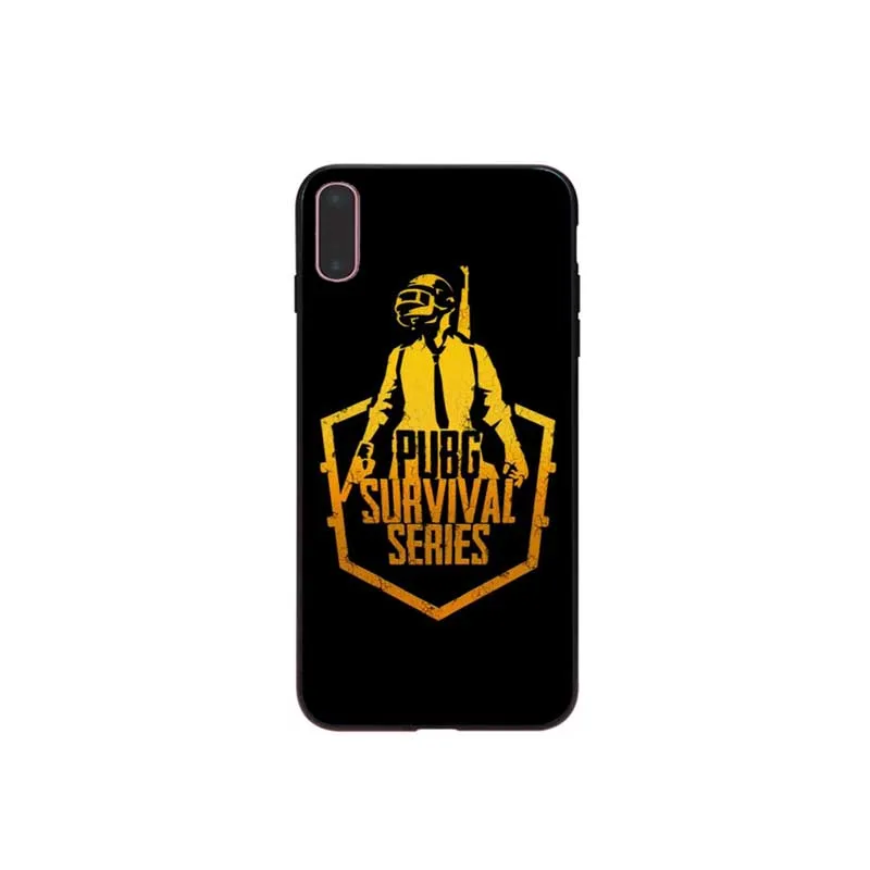 Игры PUBG PLAYERUNKNOW'S боя черный мягкий чехол для мобильного телефона Apple iPhone 7 8 6 6S Plus