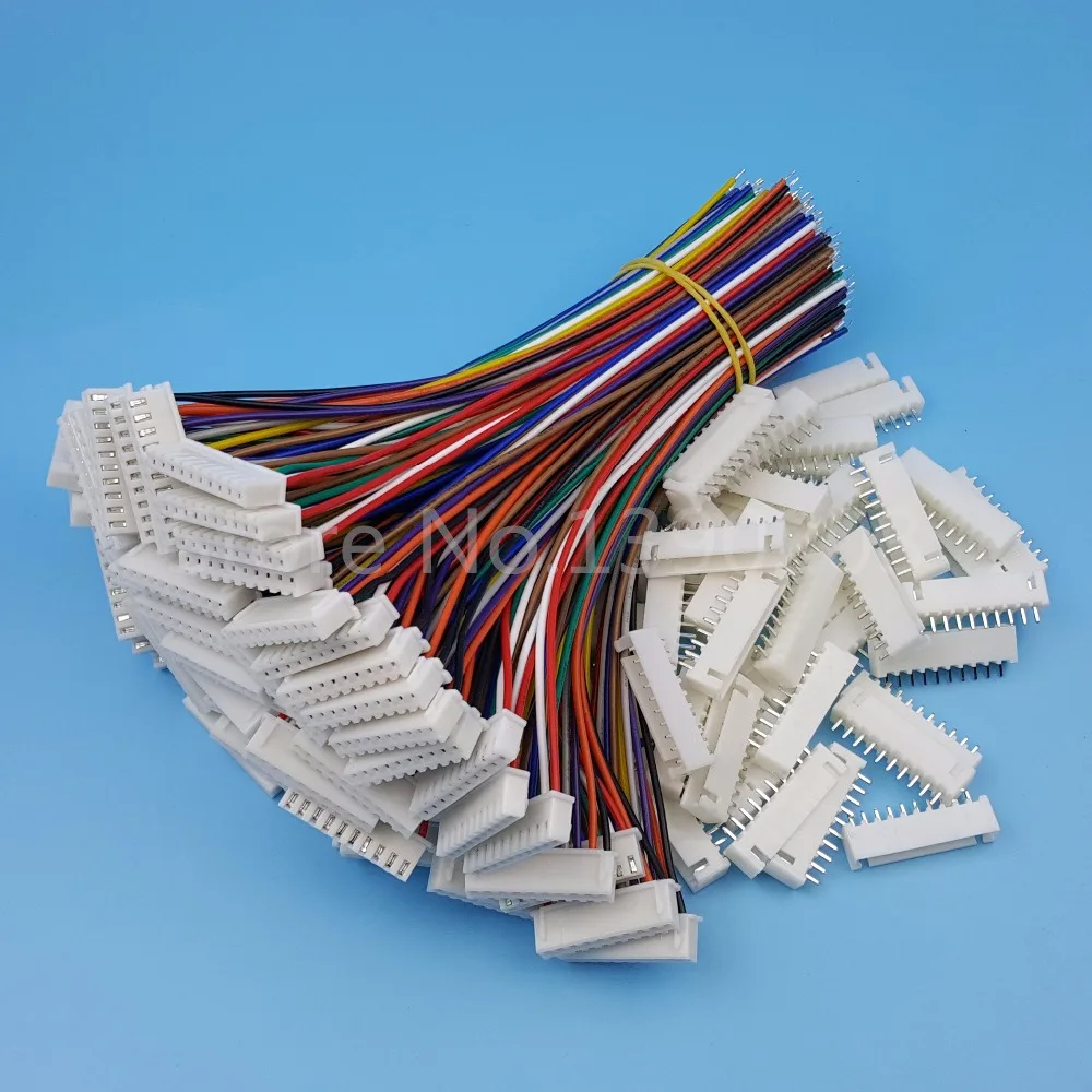 50 комплектов XH2.54 10Pin одноконец 15 см 24AWG провод к плате Соединительный Соединитель