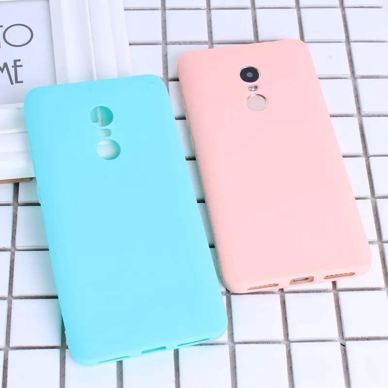 Мягкий силиконовый чехол из ТПУ для Xiaomi Redmi Note 4 4X4 Pro 4A матовый однотонный телефона