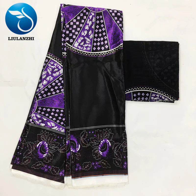 LIULANZHI African Silk Wax Prints Fabric New design 4+2 yards african tissu prints ML8X