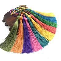 32pcs polyester 13cm silk tassels fringe spike tassels hanging curtains mix pick for sewing decor diy jewelry making 32 colors