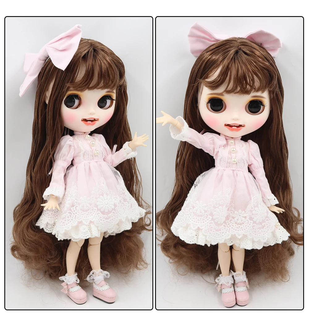 ICY factory шарнирная кукла blyth toy индивидуальные лицо с зубами белая кожа сустава тела пользовательские куклы 30 см