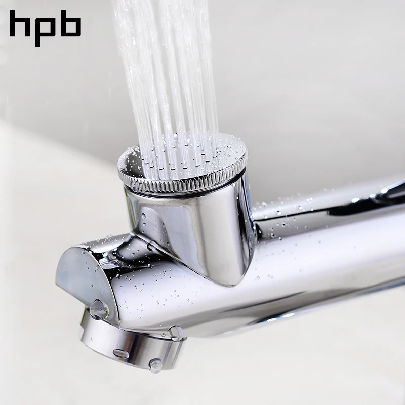 HPB хромированная отделка верхний спрей смеситель для ванной комнаты кран