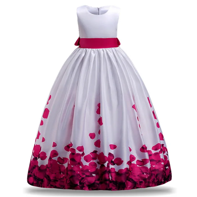 Детское праздничное платье принцессы Элегантное Длинное для девочек 3 8 10 12 14 лет