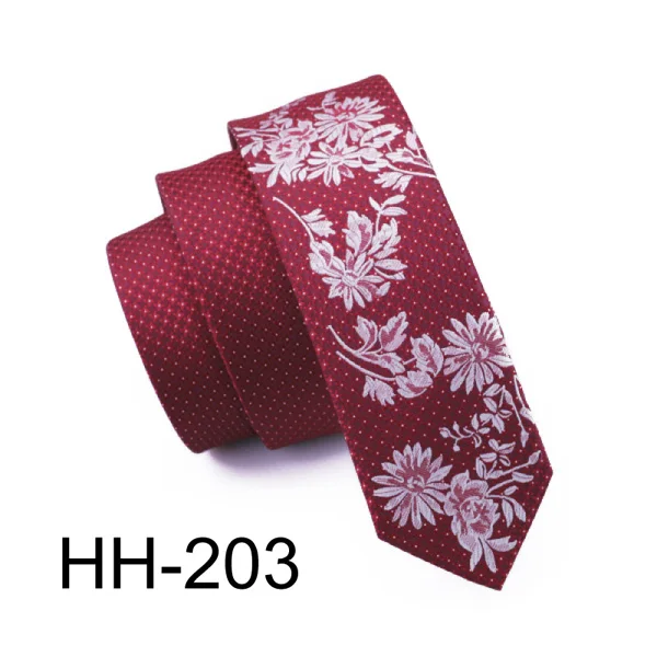 HH203 Новинка года, 20 стилей, модный тонкий галстук, узкие шелковые мужские галстуки Свадебный вечерний для жениха,, ширина 5,5/6 см - Цвет: HH203