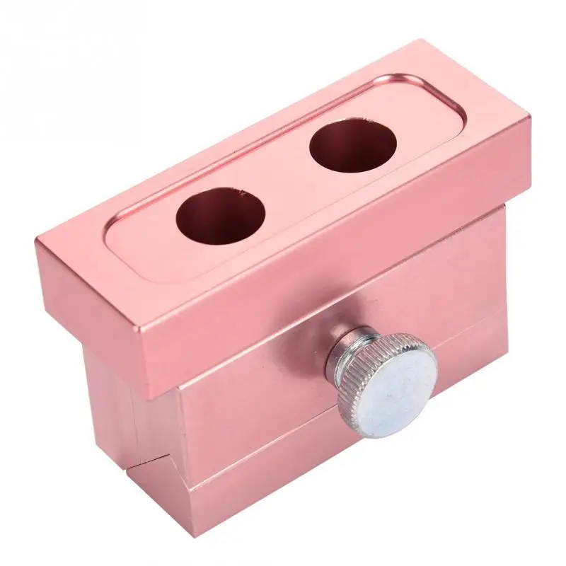 2 Holes 2/4/6 отверстий Золотая Роза Алюминий сплав форма для губной помады DIY губная помада Бальзам бальзам для губ. заполнения формы двойной хорошо подходит для 12,1 мм трубки - Цвет: 2 Holes