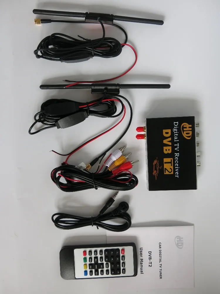 Новинка 2017 двойная антенна высокая скорость Автомобильный HD DVB T2 мобильные