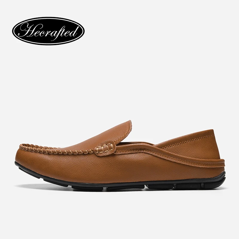 2018 Men leather shoes driving luxury fashion designer brand casual men #8996 | Обувь
