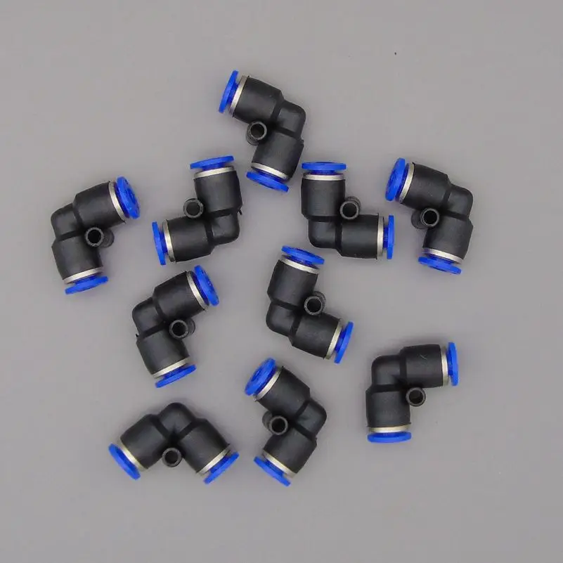 Пластиковый пневматический шланг PV-04 touch L-образный штуцер для пневматического