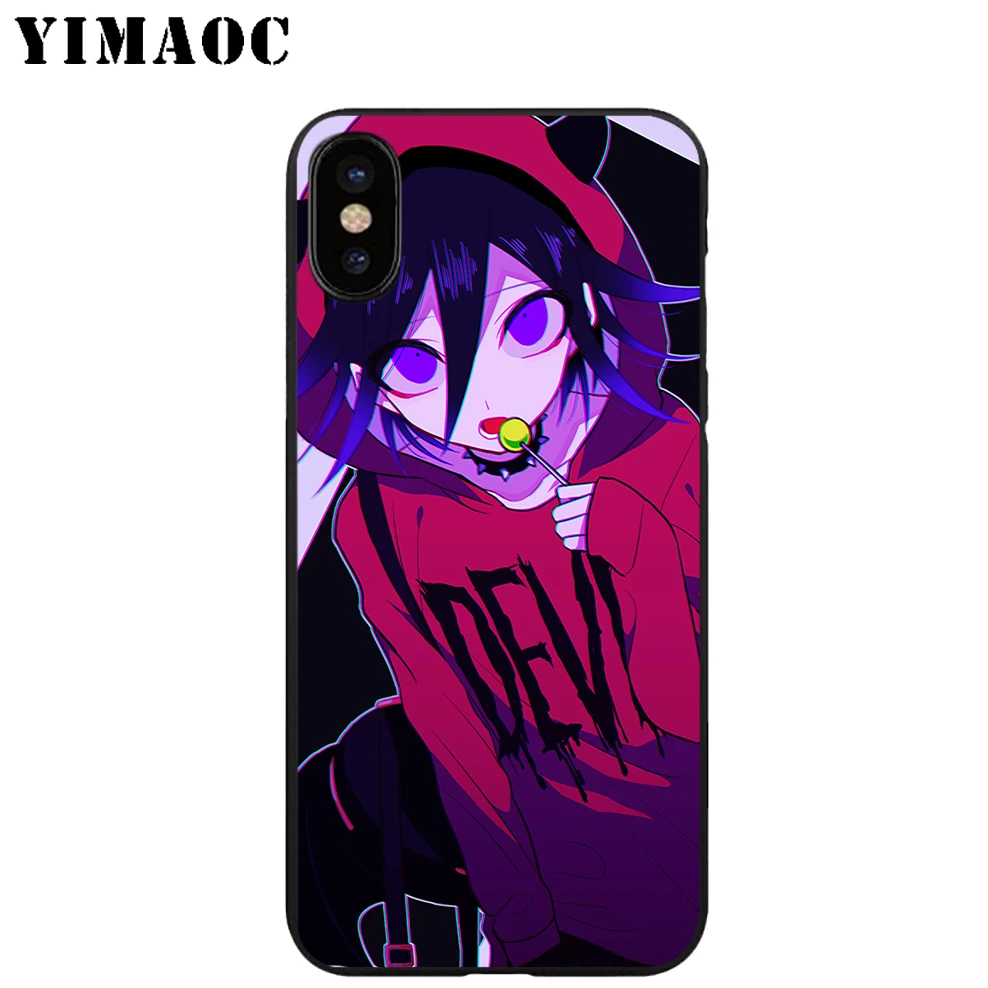 Чехол для телефона YIMAOC Kokichi Ouma Girl мягкий черный силиконовый чехол из ТПУ iPhone X или
