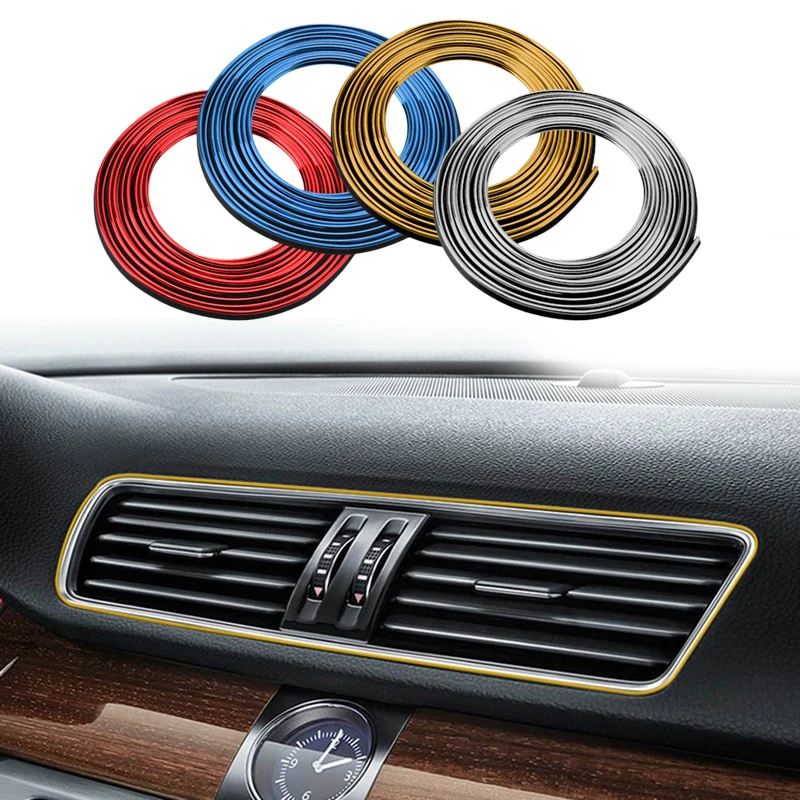 5 м автомобильный Стайлинг для салона автомобиля полоски двери приборной панели
