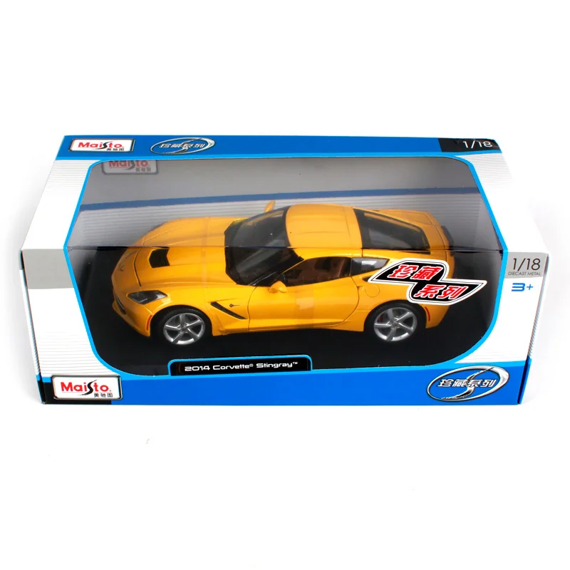 Спортивный автомобиль Maisto 1:18 2014 Chvrolet Corvette Stingray литая модель автомобиля новая