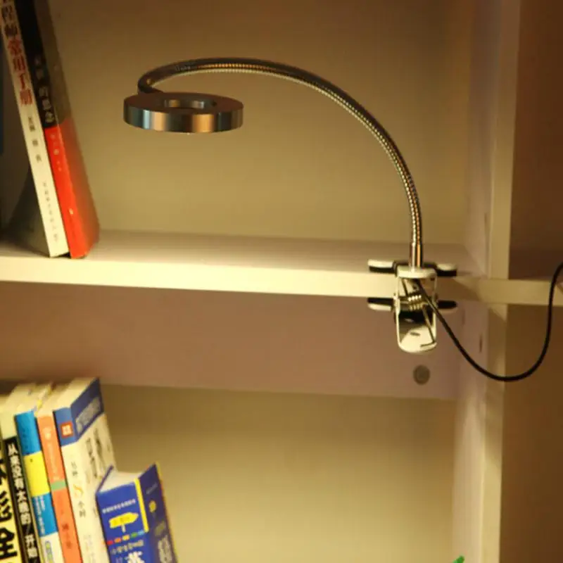 TPFOCUS светодиодный 7 Вт USB клип настольный свет с гибкий в виде гусиной шеи Защита