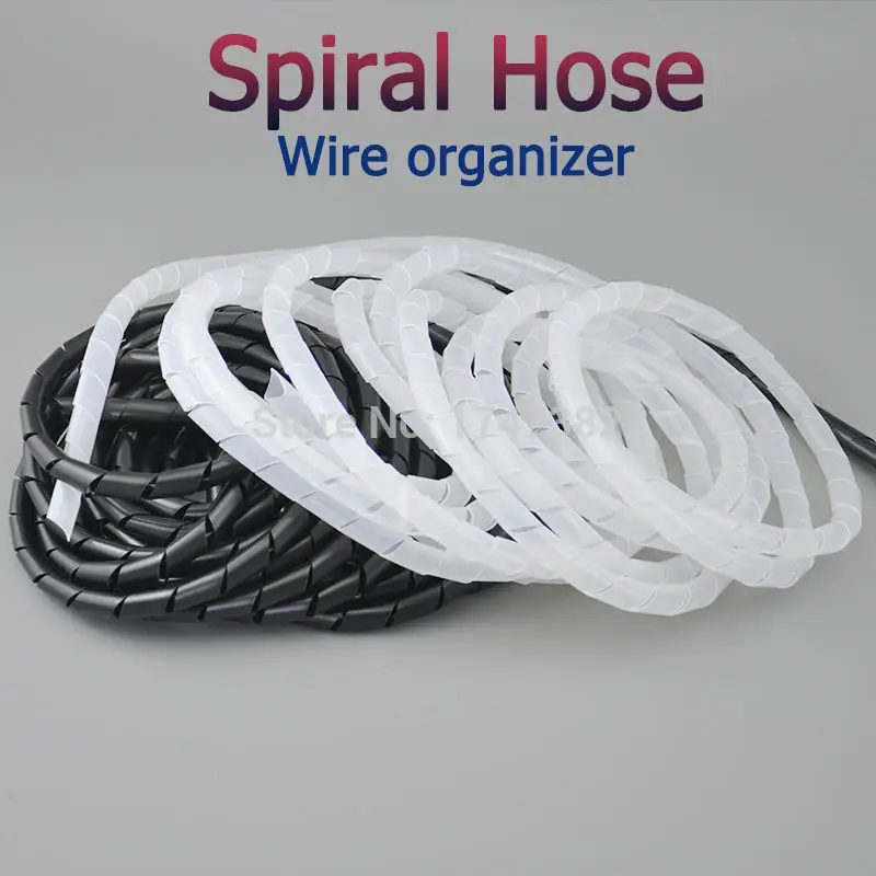 Лента спиральная прозрачная для обмотки проводов 30 мм 1 5 м/рулон|spiral wrapping|spiral wrapping