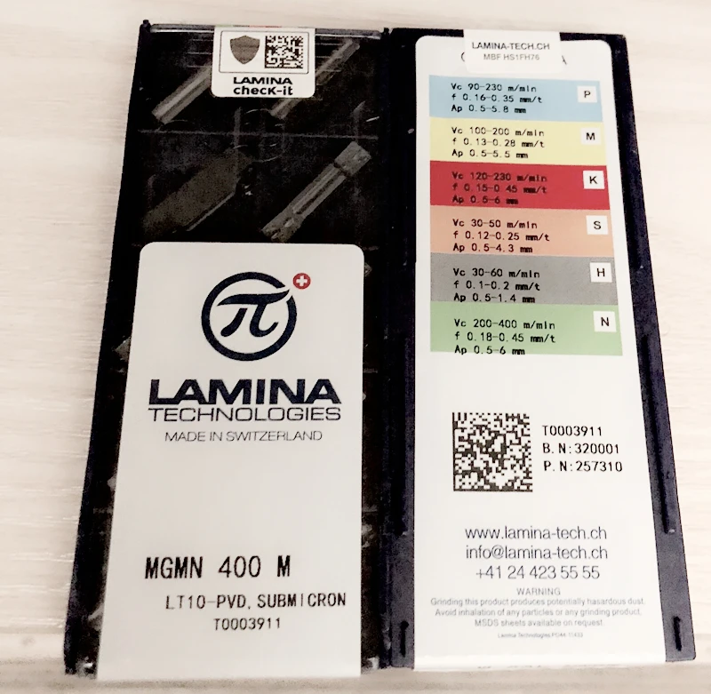 LAMINA MGMN400M LT10 10 шт. оригинальная Высококачественная карбидная вставка лезвия