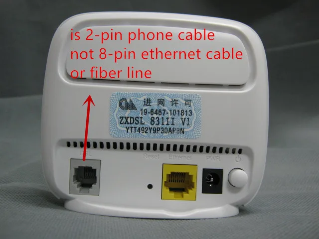 Zte ZXdsl один порт adsl-модем 831BII широкополосный высокоскоростной