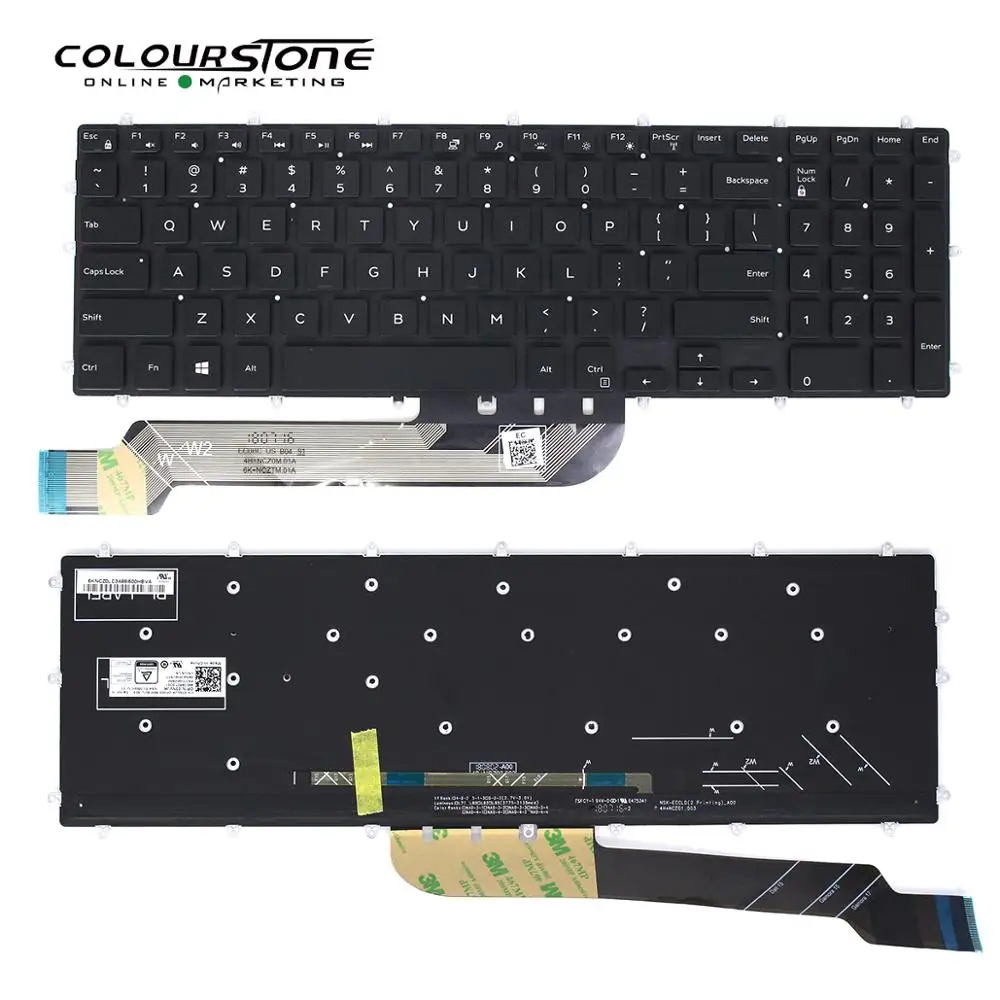 

7567 US LAPTOP keyboard backlight for Dell 7566 7559 keyboard
