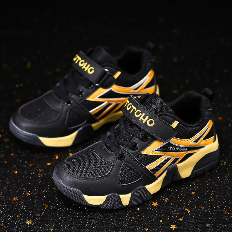 2018 New Unisex Child Running Shoes for Boys Girls Outdoor Sport Kids Sneakers Children's Black Blue Red Color | Спорт и