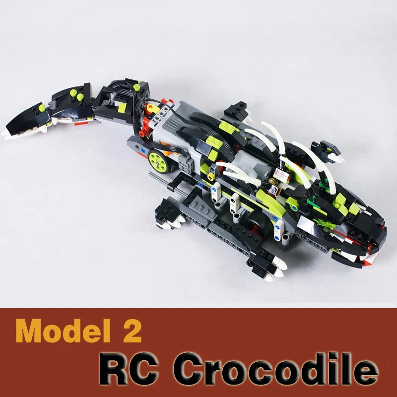 В наличии Technic 24010 дистанционного Управление крокодил динозавр паук 3in1 RC Monster 792