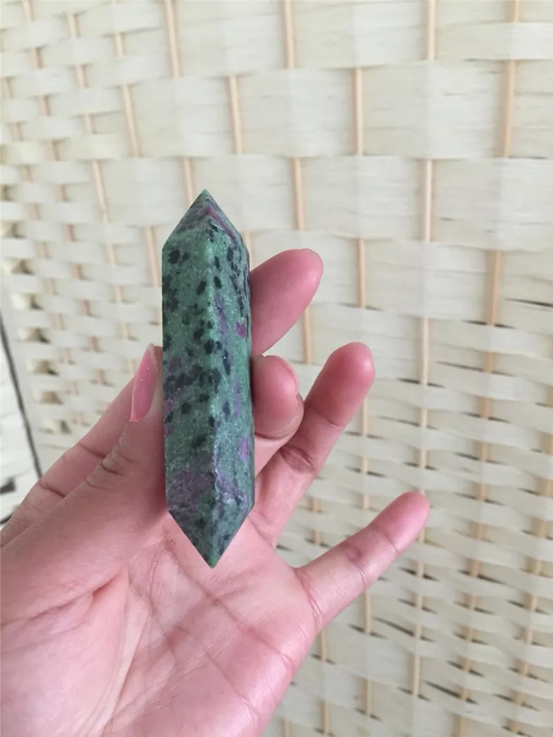 Energy Gems 100% натуральный рубиновый камень кварцевый кристалл с двойным завершением