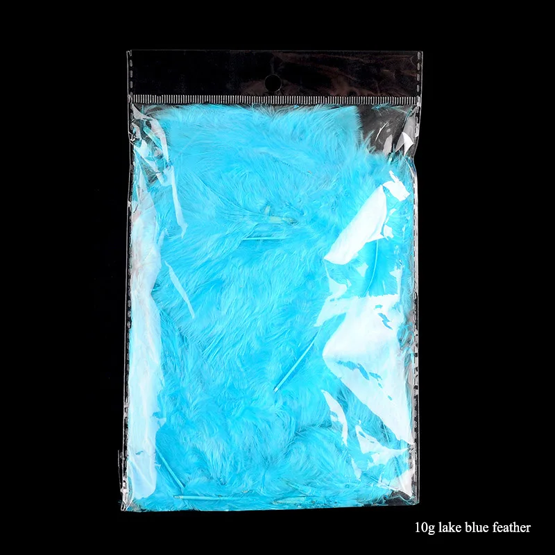 10g Sky blue feather DIY Свадебные украшения для дня рождения Воздушные шары гелиевые светящиеся воздушные шары Bobo перья прозрачные воздушные шары из ПВХ вечерние украшения на Рождество - Цвет: 10g Sky blue feather