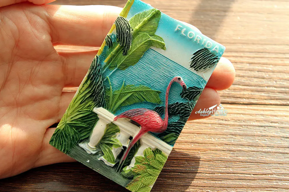 США Флорида Фламинго туристические Путешествия Сувенир 3D смолы декоративный