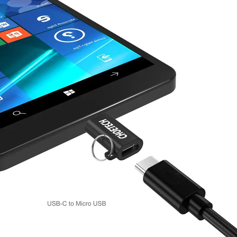CHOETECH usb type C адаптер Micro USB к OTG переходник быстрое зарядное устройство для Samsung Galaxy