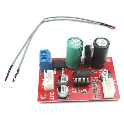 

1PCS NE5532 Dynamic Microphone Stereo Preamp Amplifier Board + Signal Shielding