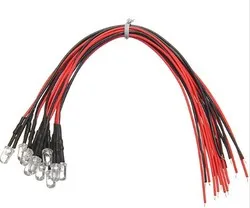 5pcs DC12V 20cm 5mm Pre Wired LED Lamp Light Bulb Emitting Diode 5 Colors | Электроника