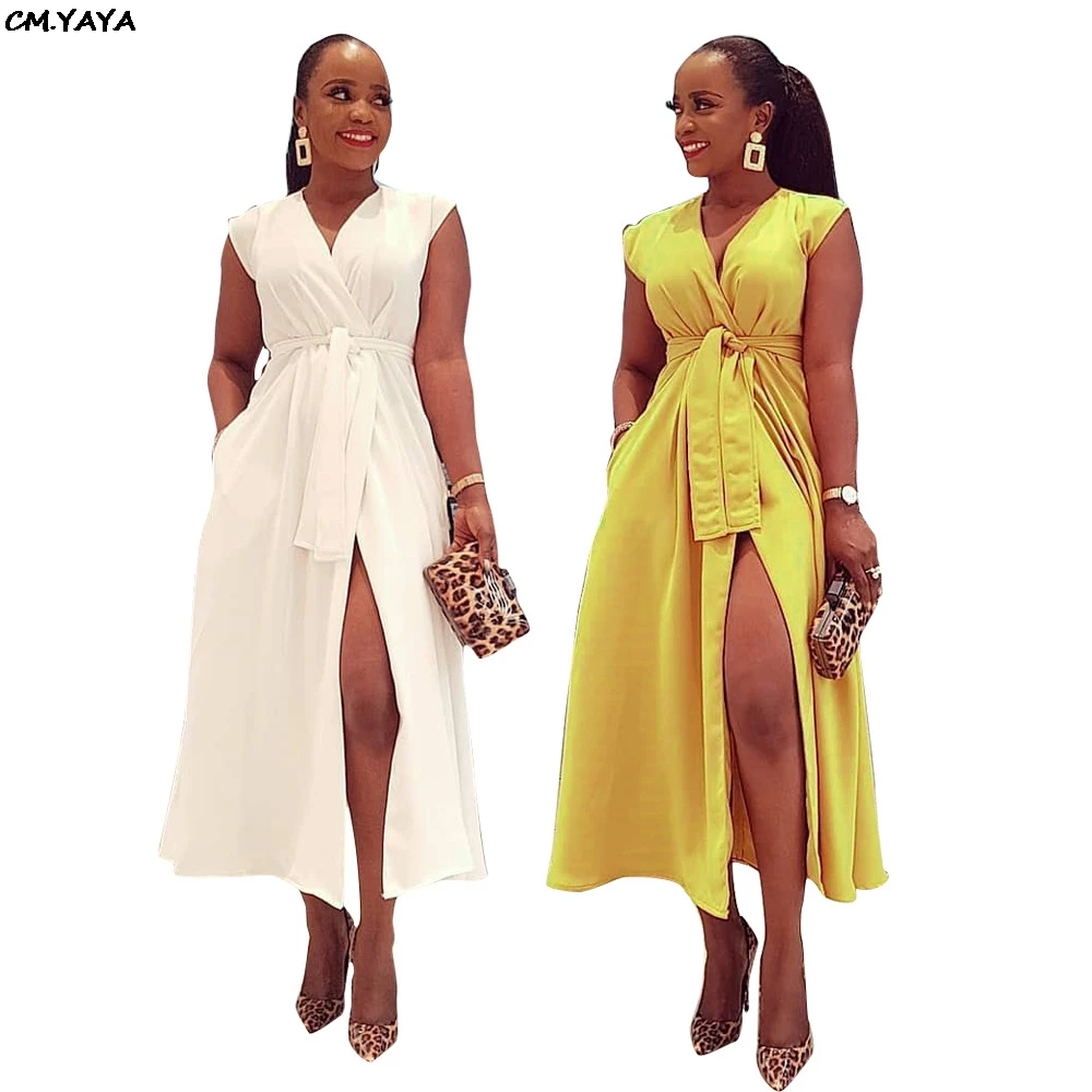 Женское винтажное платье макси длинное с v образным вырезом высокой талией и