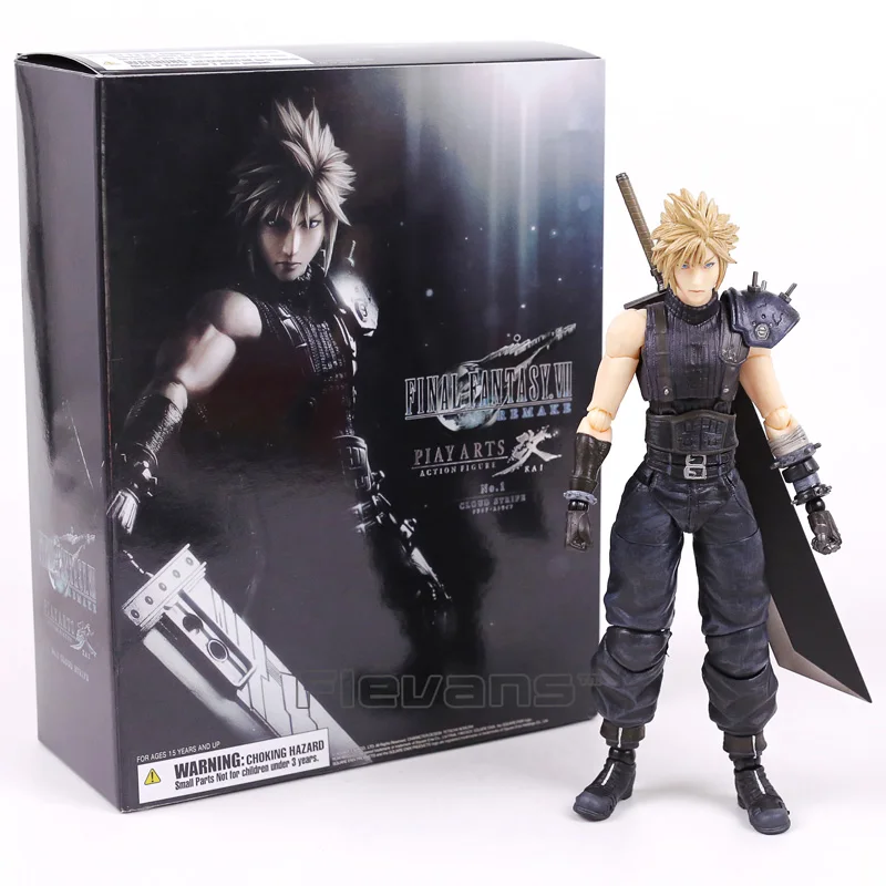 boxed Играть искусств Кай Final Fantasy VII 7 № 1 Клауд страйф Final Fantasy VII ПВХ фигурка Коллекционная модель игрушки 26 см - Цвет: boxed