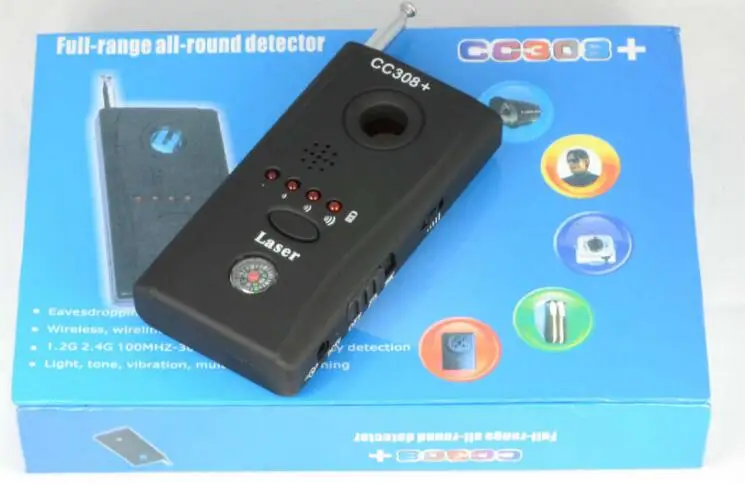 CC308+ мини Анти-шпион RF сигнал Радио Freqency детектор скрытая камера лазерный объектив GSM устройство искатель детектор