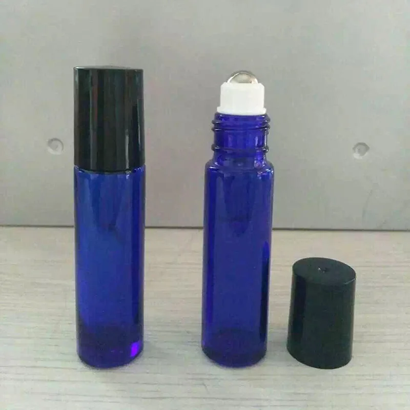 10 шт. синие флаконы для эфирных масел ароматерапия Портативные мл гладкие