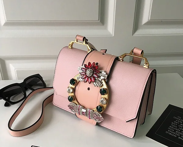 Хит лета 2017 модная женская сумка через плечо из натуральной кожи с жемчугом