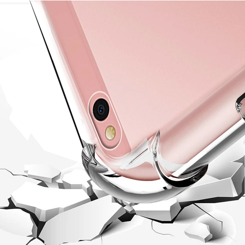 Чехол для Xiaomi Mi 5C чехол мягкий прозрачный из ТПУ с подушкой безопасности чехлы