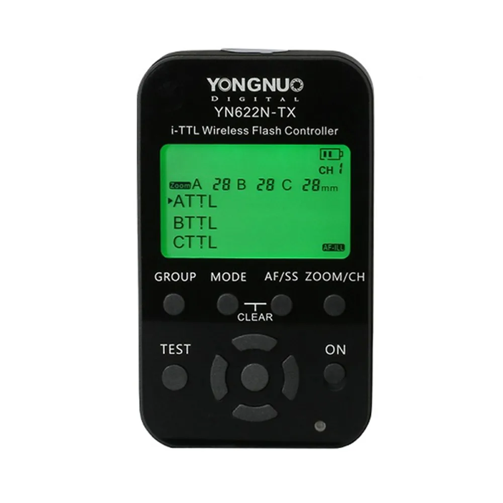 Беспроводной контроллер вспышки Yongnuo 622NKIT 622N RX Reciver i TTL HSS 2 4G 1/8000s со светодиодным