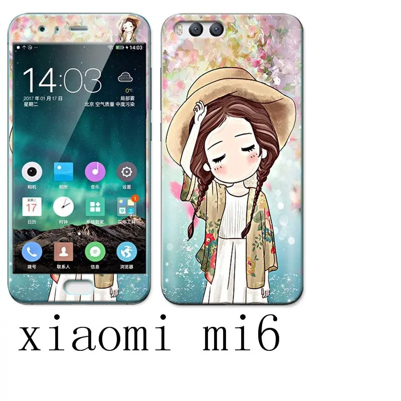 Силиконовый чехол Xiaomi mi6 m6. Цветное закаленное стекло + мягкий из ТПУ Для xiaomi m6 6