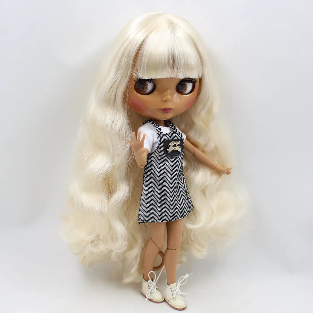 ICY Nude Factory Blyth Doll Serires № 6025 светильник золотые волосы суставы тела шоколадная кожа с большой грудью 1/6 BJD