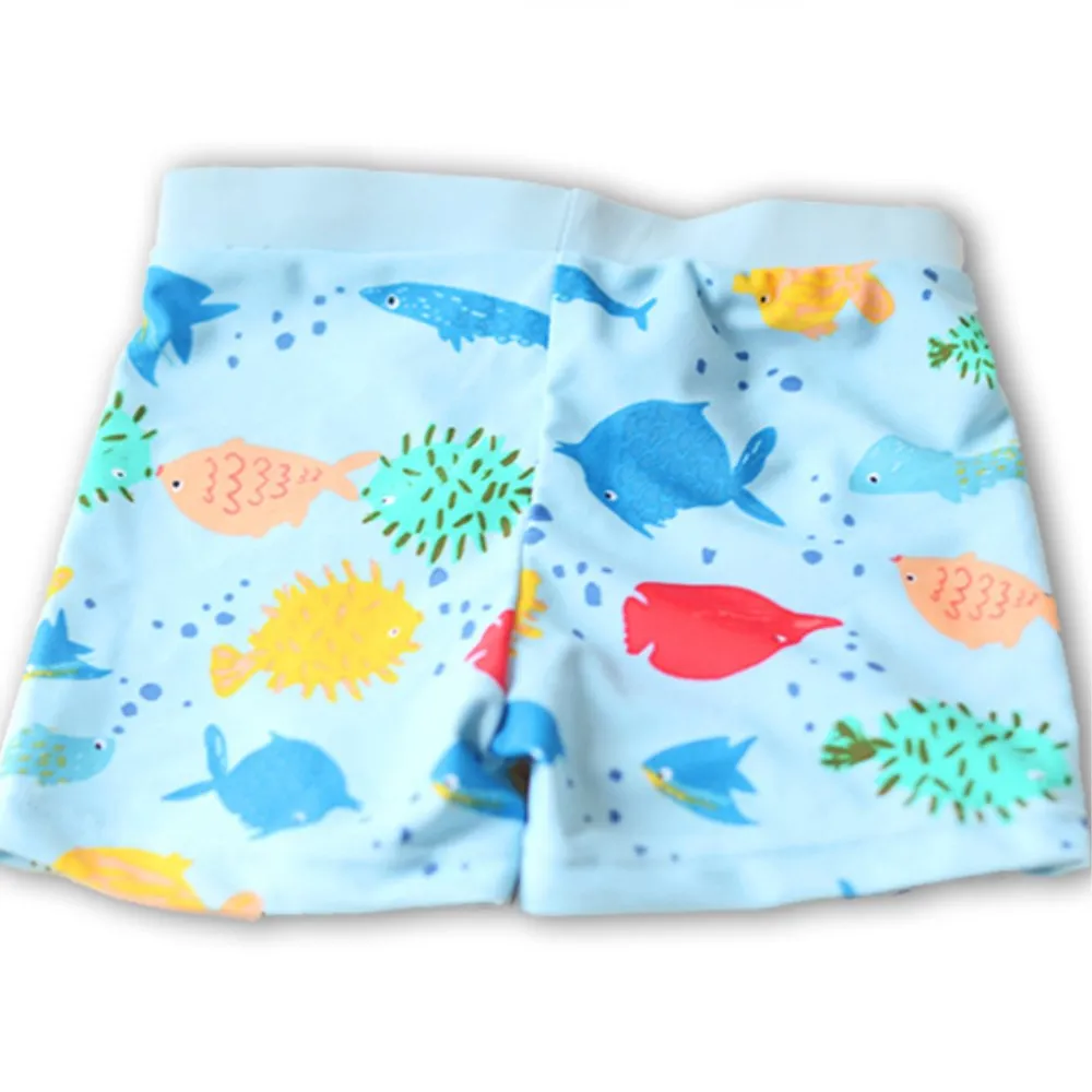 Style H 19 стилей Детские Infantil Дети с изображением рыбы мультфильм плавание короткий чемодан Мальчики Купальники Пляжные шорты детские купальный костюм - Цвет: Style H