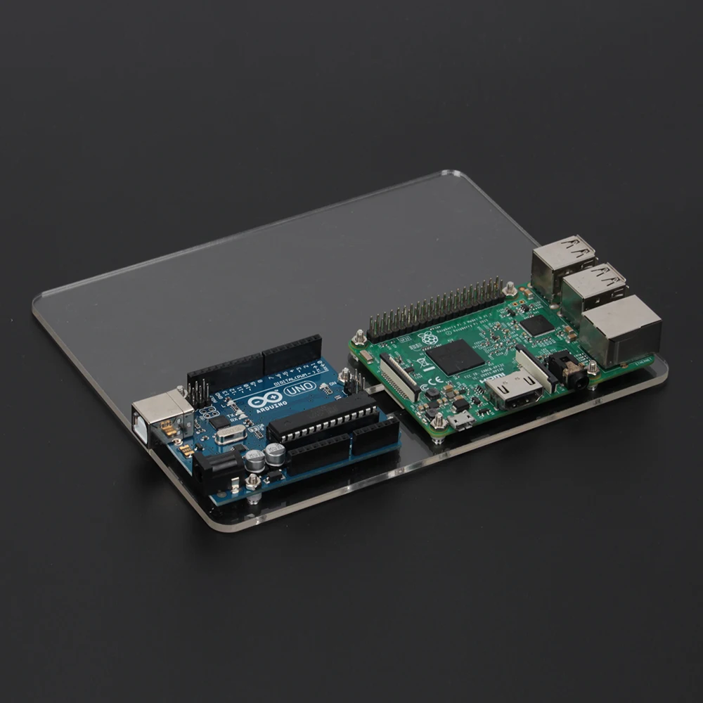 Raspberry Pi 3 Model B акриловая Монтажная пластина DIY Прототип экспериментальная платформа для UNO R3 для Raspberry Pi 2 Чехол
