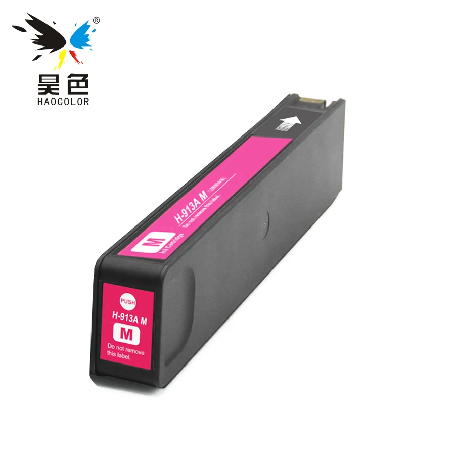 

HAOCOLOR Magenta color remanufactured pigment based Ink Cartridges For HP 913 913A HP913 HP913A cartridges