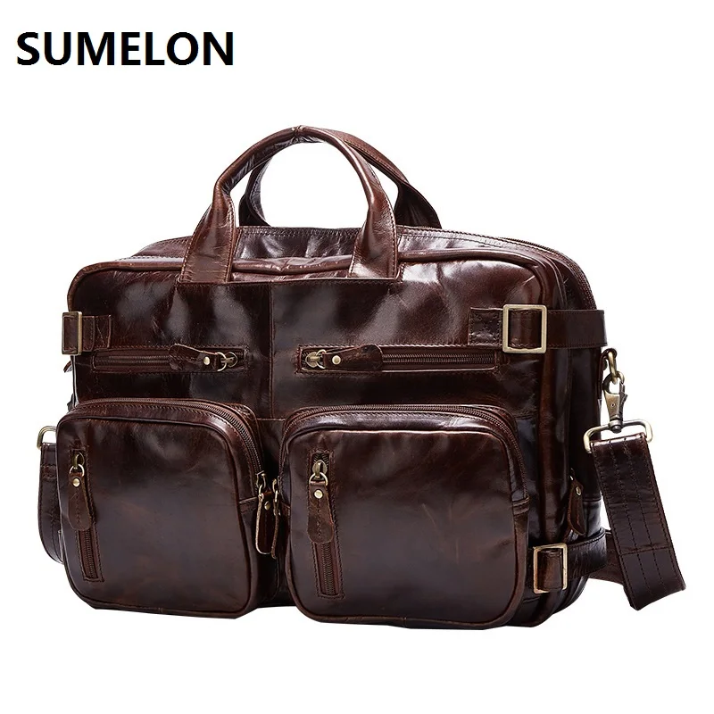 100% натуральная кожа мужская сумка брендовая дизайнерская Повседневная дорожная