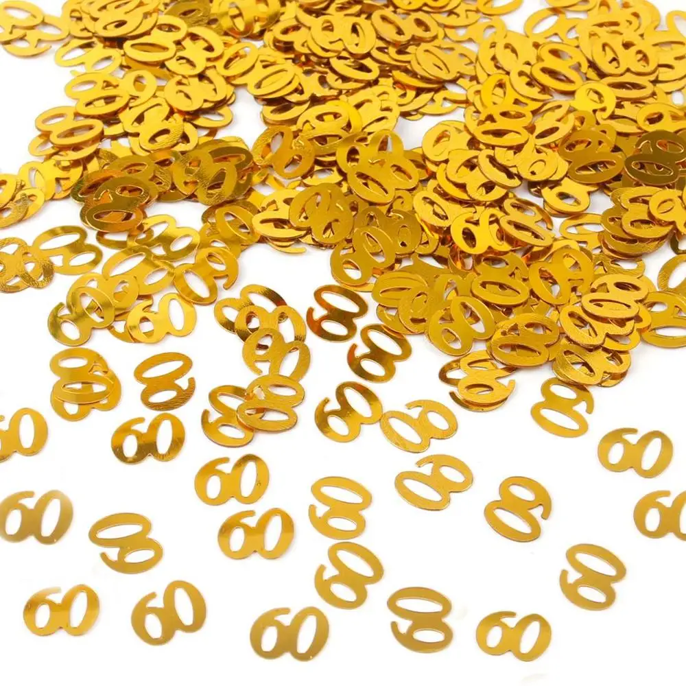 gold 60 confetti 10pcs 12inch Happy Birthday Balloon 30 40 50 60 Anniversary Latex Balloons Wedding Anniversary Decor Birthday Supplies - Цвет: gold 60 confetti
