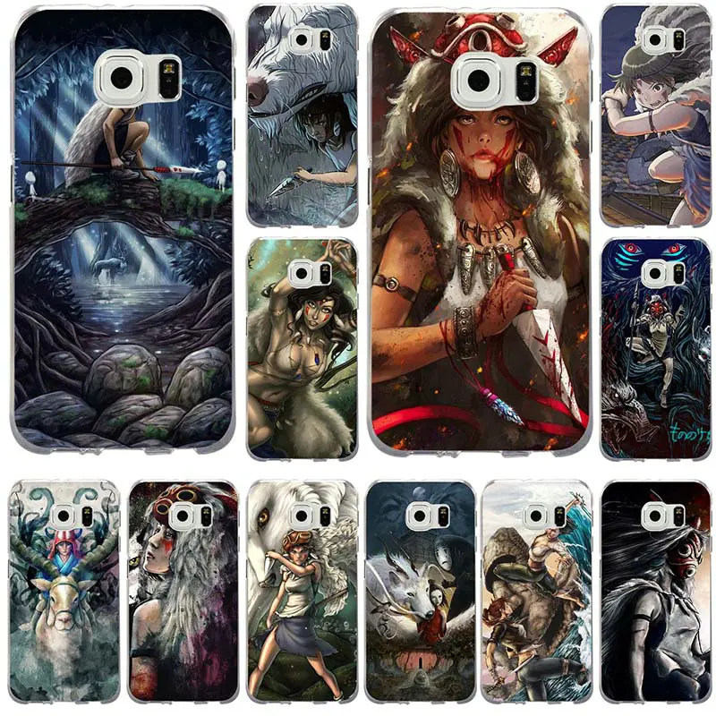 Hot Princess Mononoke Lovely Slim Soft TPU Phone Case for Samsung Galaxy Note 2 3 4 5 8 S2 S3 S4 S5 Mini S6 S7 S8 S9 Edge Plus | Мобильные