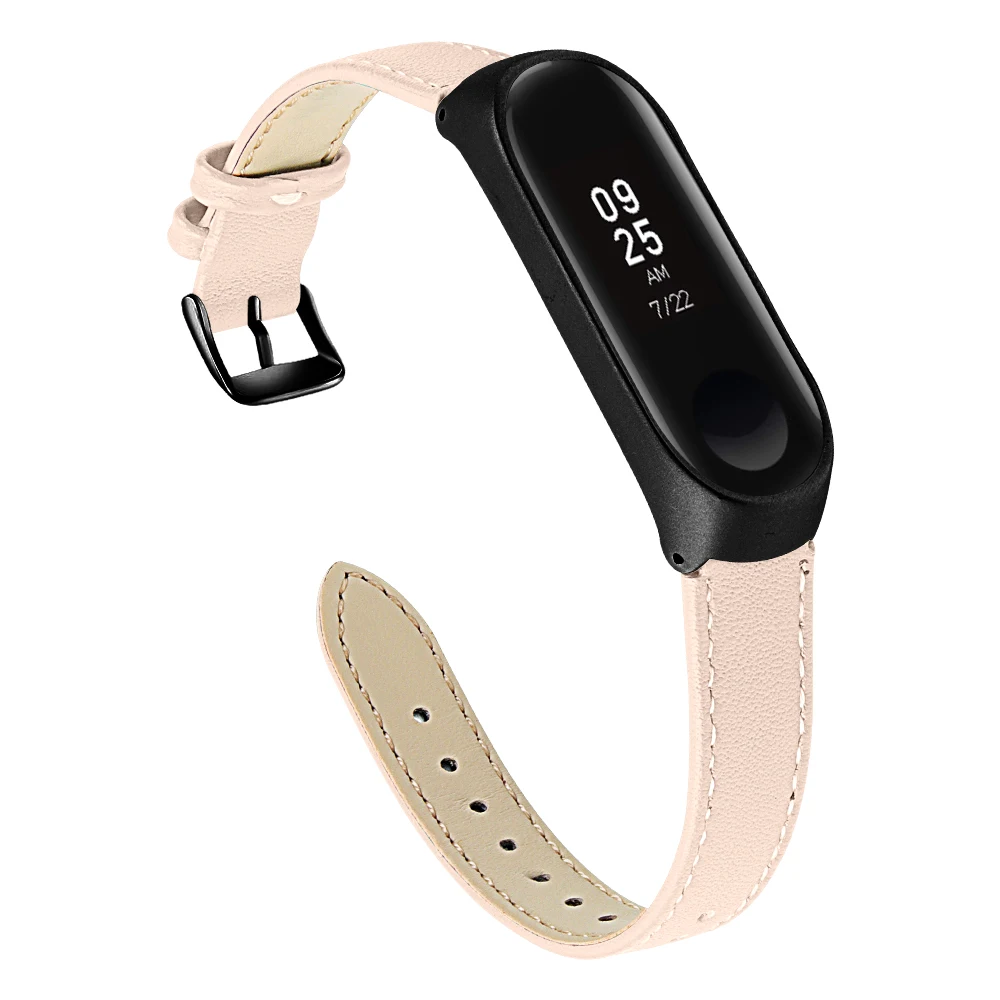 Joyozy Новые Кожаные Ремешки для наручных часов ремешок бизнес xiaomi mi band 3 ремешок кожаный браслет регулируемый Замена для xiao mi