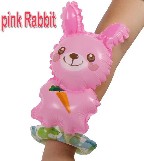 pink rabbit 50 шт./лот воздушный шар на запястье Детские вечерние принадлежности, подарок на день рождения браслет мультфильм животных классическая игрушка воздушные шары - Цвет: pink rabbit