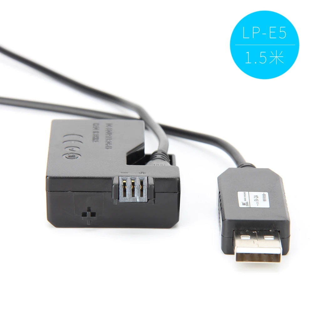 USB-адаптер питания 5 В для Canon EOS 450D 500D 1000D XS XSi | Электроника