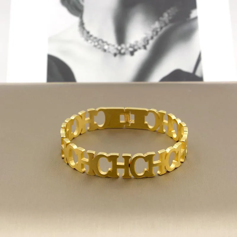 Высококачественное Подарочное ювелирное изделие Браслет-манжета из титановой