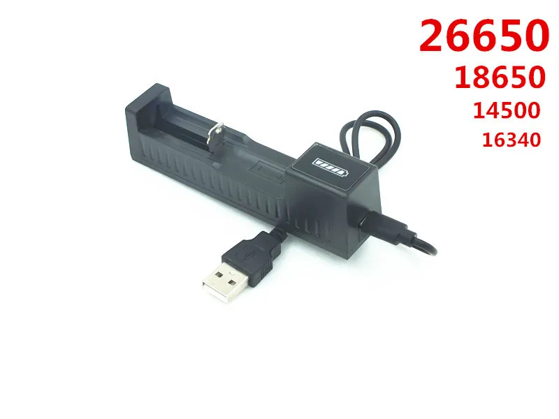 Tinhofire Универсальное зарядное устройство USB для 18650/14500/17500/18500/17670/26650/10440/16340